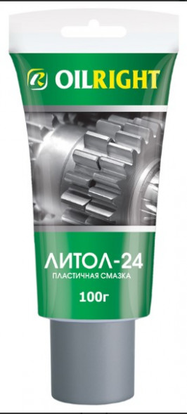 Смазка Литол-24 OIL RIGHT (100гр) туба(1*15шт)