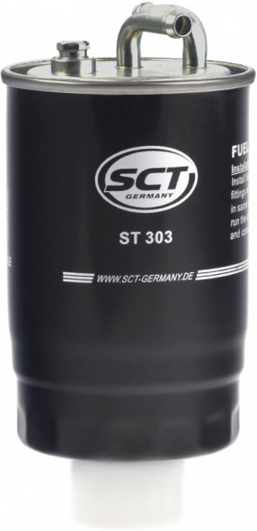Фильтр топливный SCT ST 303- VW T2/GOLF 2/LT/POLO 1.3D-2.4D/HONDA ACCORD 2.0D -00