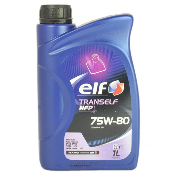 Масло трансм. 75W80 ELF TRANSELF NFP API GL-4+ пластик (1 л.) пластик 1*12 шт.