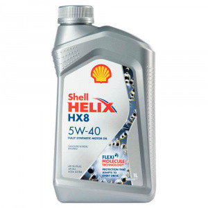 Масло мотор.  5W40 Shell Helix HX8 SN Plus/CF A3/B4 пластик (1 л.) 1*12 шт.