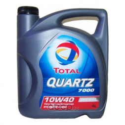 Масло мотор. 10W40 TOTAL QUARTZ 7000 Diezel SN/CF A3/B4 пластик (4 л.) 1*3 шт.