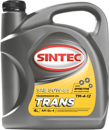 Масло трансм. SINTEC ТМ-4 80W85 API GL-4  (4л) 1*4шт