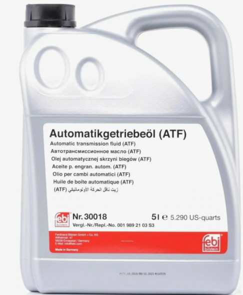 Масло трансм. FEBI 30018 ATF DEXRON III G. H, 5л.