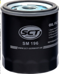 Фильтр масляный SCT SM 196-FORD MONDEO III/IV 1.8/2.0 /FOCUS II 1.8/2.0 04-12/MAZDA 3/6 1.8/2.0 02