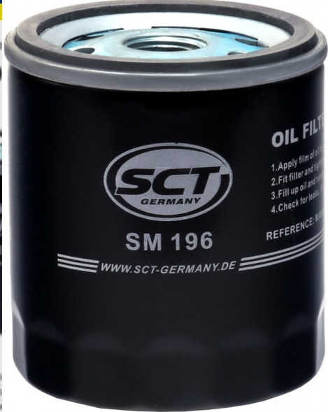 Фильтр масляный SCT SM 196-FORD MONDEO III/IV 1.8/2.0 /FOCUS II 1.8/2.0 04-12/MAZDA 3/6 1.8/2.0 02