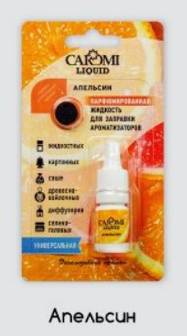 Ароматизатор автомобильный CAROMI #10 подвесной фруктовый МАНГО, 6 мл., по 10 шт.