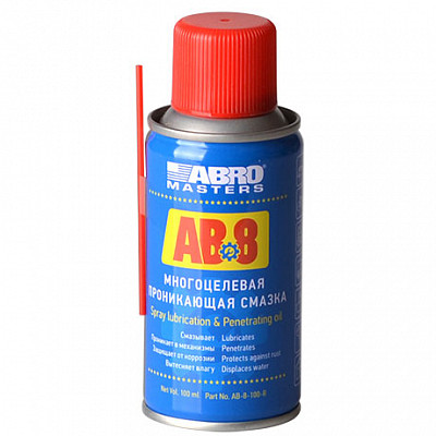 ABRO Masters Смазка многоцелевая проникающая (спрей) (100 мл) 1*12шт(AB8100RW)