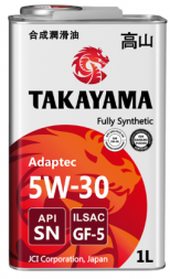 Масло мотор.  5W30 TAKAYAMA  Adaptec ILSAC GF-5 SN  1л (1*12шт)