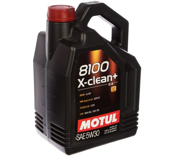 Масло мотор. MOTUL  8100 X-CLEAN+ 5W30  5л (1*4шт)