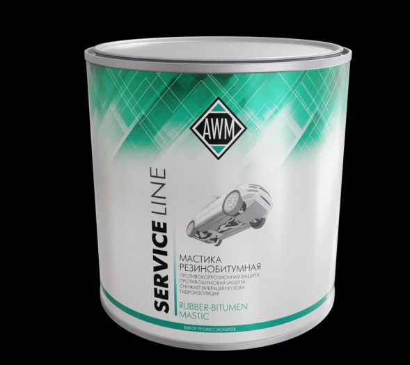 Мастика резино-битумная AWM ж/б 2,2 кг (6шт)