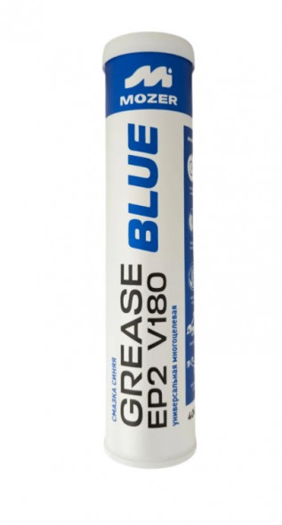 Смазки MOZER GREASE EP-2 blue 180 (400g)   400гр 15шт
