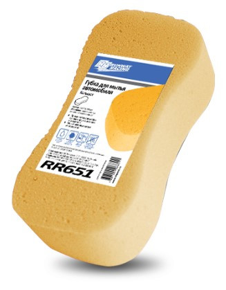 RR651 Губка для мытья автомобиля 230*110*60 (&quot;Гантель&quot;) 1*24 шт.