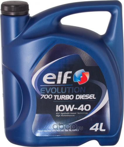 Масло мотор. 10W40 ELF Evolution 700 Turbo Diesel API SN/CF ACEA A3/B4 пластик (4 л.) 1*3 шт.