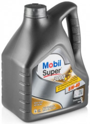 Масло мотор.  5W40 Mobil Super 3000 X1 SN/CF A3/B4 пластик (4 л.) 1*4 шт.
