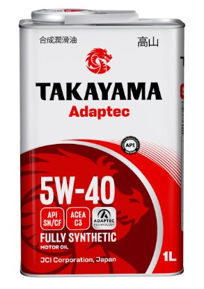Масло мотор.  5W40 TAKAYAMA  Adaptec C3 SN/CF  (1л) 1*12шт