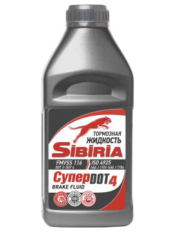 Жидкость тормоз. ДОТ-4 SIBIRIA СУПЕР 0,455гр (1*25шт)