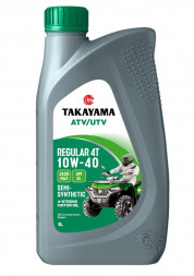 Масло мотор. 4T 10W-40 TAKAYAMA  ATV/UTV Regular SL JASO MA-2 пластик (1л) 1*12шт