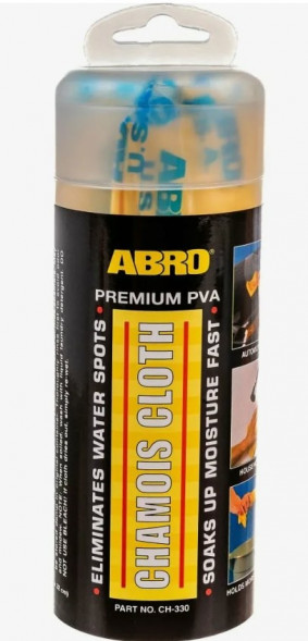 Салфетка замшевая ABRO малая (42,5*32,5) (CH-330)