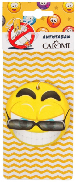 Ароматизатор картонный CAROMI &quot;Смайлик &quot; Антитабак