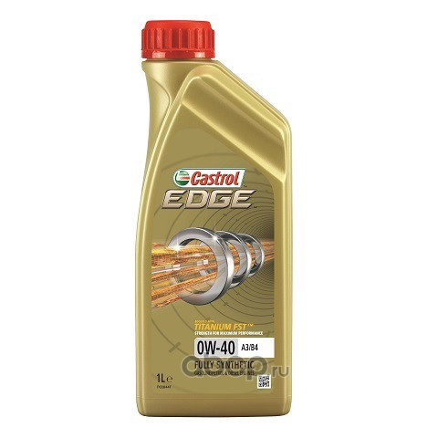 Масло мотор.  0W40 Castrol Edge A3/B4 SN/CF пластик (1 л.) 1*12 шт.