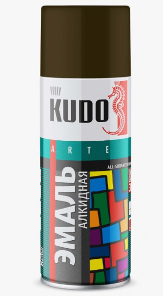 KUDO Эмаль универсальная Хром KU-1027 (1*12шт)
