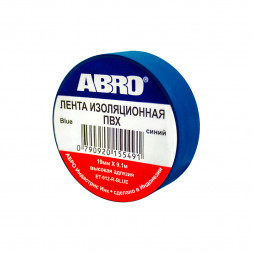 ABRO Изолента синяя (9,1 м) 1*10 шт.(ET9121810BLURW)