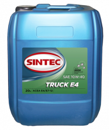 Масло мотор. SINTEC TRUCK SAE 10W40 ACEA E4/E7 20л