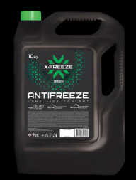 Антифриз X-FREEZE Green, G11 FELIX в п/э кан.10кг (2шт)