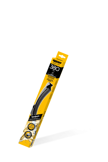 RW 15G Щетка стеклоочистителя бескаркасная 380мм с графитовым покрытием