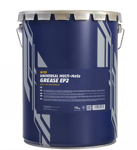 Смазка MANNOL EP-2 Multi-MoS2 Grease Смазка литиевая 9кг.