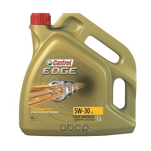 Масло мотор.  5W30 Castrol Edge LL пластик (4 л.) 1*4 шт.