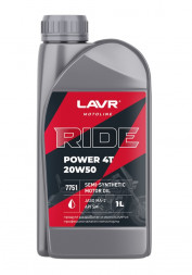 Ln7751 Масло мотор. 4Т 20W50 LAVR RIDE POWER SM (1л) 1*16шт