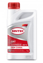 Антифриз A-40 Sintec OEM China OAT (КРАСНЫЙ)  1кг (1*12шт)