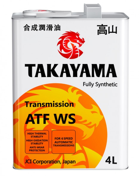 Жидкость для автоматических трансмиссий Takayama Transmission ATF WS 4л (металл) (1*4)