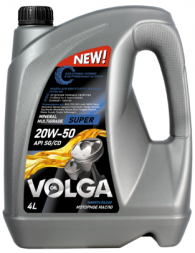 Масло мотор. 20W50 Волга-Ойл Super  SG/CD (4л) 1*3шт