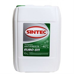 Антифриз A-40 Sintec Euro G11 (ЗЕЛЁНЫЙ) 10кг (1*2шт)