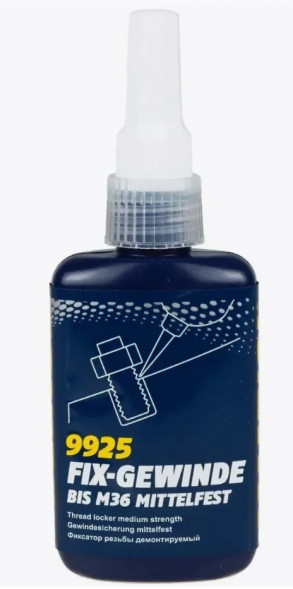 Фиксатор резьбы демонтируемый MANNOL Fix-Gewinde mittelfest (50мл.) 1*10шт.9925