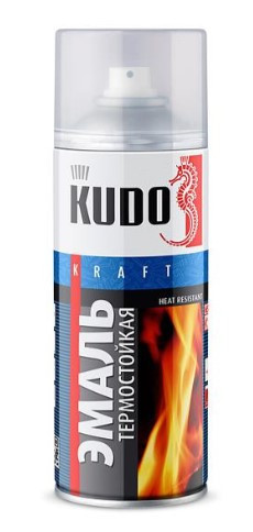 KUDO Эмаль Термостойкая Красная 5005 (1*12шт)