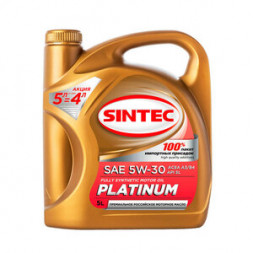 Масло мотор. SINTEC PLATINUM SAE 5W30 API SL, ACEA A5/B5 4л