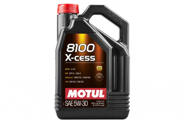 Масло мотор. MOTUL  8100 X-CESS 5W30 (4л.) (1*4)