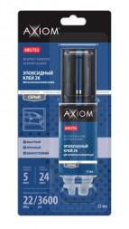 ABS752 Эпоксидный двухкомпонентный металлонаполненный клей серый, AXIOM 25 мл 1*12шт