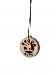 Автоподвеска ШКОДА с ароматизатором круг.