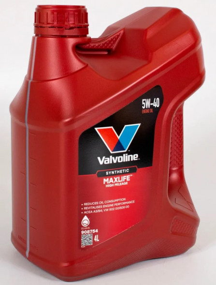 Масло мотор.  5W40 Valvoline MAXLIFE SN/CF A3/B4 пластик (4 л.) 1*4 шт.