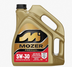 Масло мотор. 5w30 MOZER Premium SN/CF А3/В4 (синтетика) 4л