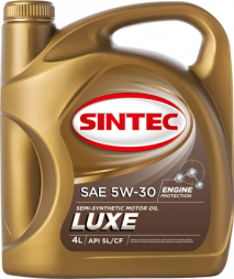 Масло мотор. SINTEC LUXE SAE 5W30 API SL/CF 4л (1*4шт)