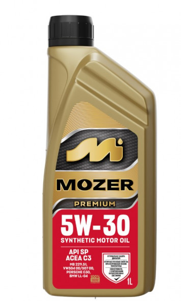 Масло мотор. 5w30 Mozer PREMIUM C3 1л
