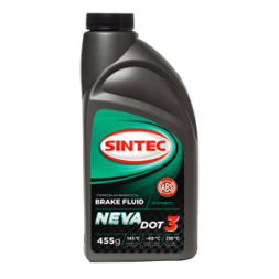 Жидкость тормоз. ДОТ-3 Нева SINTEC (0,455 г.) (1*25шт)