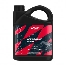 Ln7724 Масло мотор. 4T LAVR MOTOGT OFF ROAD, (4 л) 1*4шт