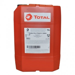Масло мотор. 10W40 TOTAL Rubia Polytrafic API CI-4/SL ACEA A3/B4/E7 пластик 20 л.