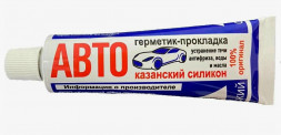 Автогерметик-прокладка Казанский силикон  белый (60 г.) (1*100 шт.)